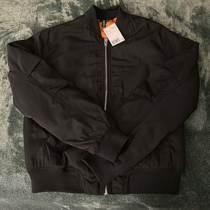 H&M Black Padded Bomber Jacket. Brand new with tags.